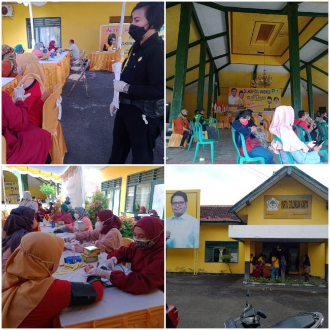 DPD Golkar Gelar Vaksinasi ke 3 kalinya